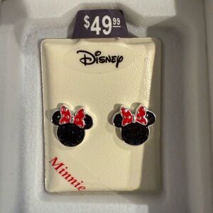Disney Minnie Mouse Earrings - Red and Black